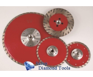 TARCZA DIAMENTOWA TURBO / FREZOWA DO SZLIFOWANIA  KAMIENIA GRANITU 100mm FLANSZA / GWINT M14